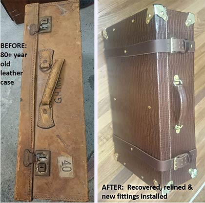 Vintage leather case rejuventation