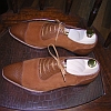 light brown suede oxford